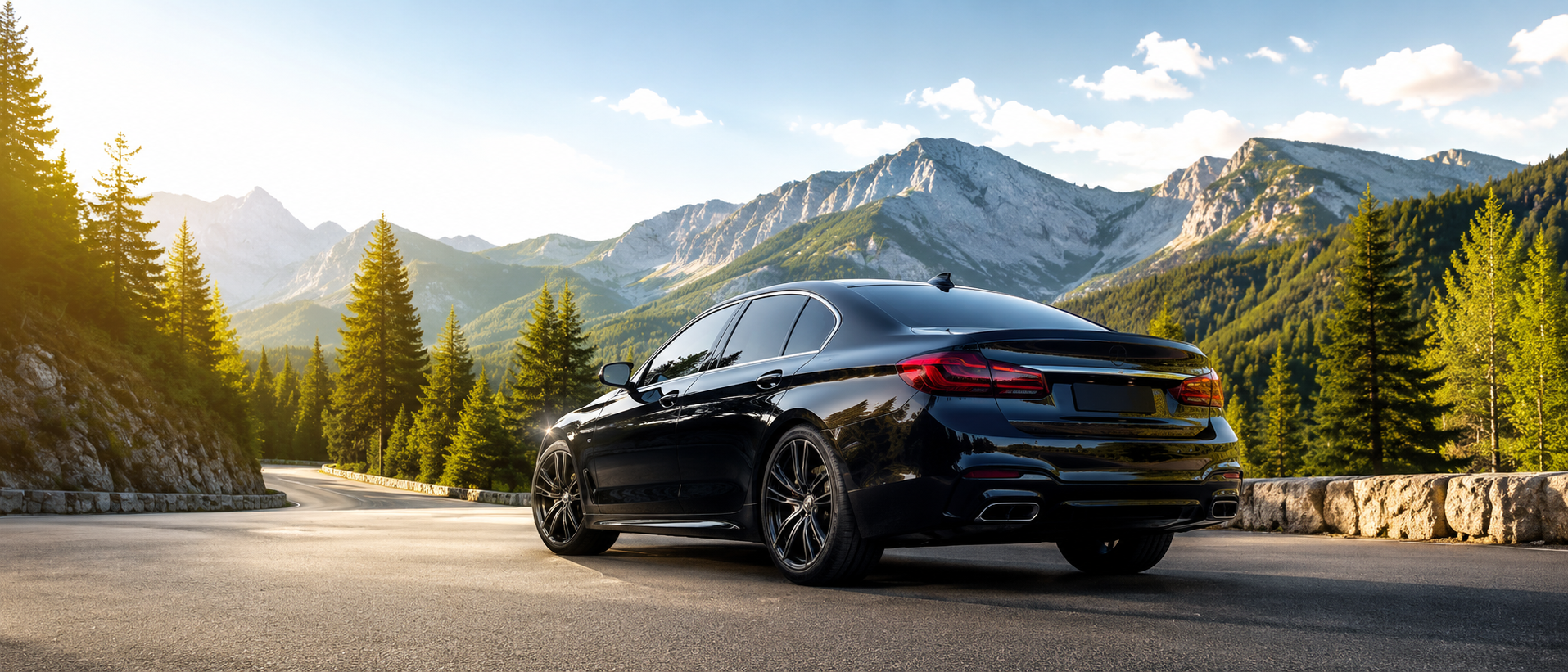 Luxury car with Cool Cube film